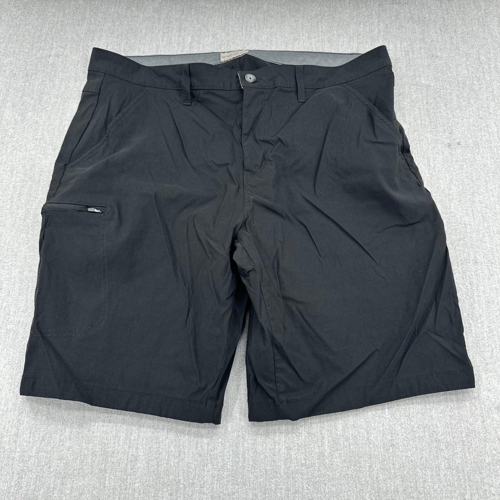 Weatherproof Vintage Shorts Mens 40 Black Hiking Tech Utility Cargo Nylon